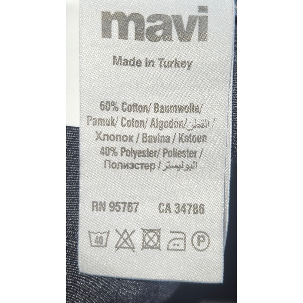 Mavi Matt Relaxed Straight Leg Dark Wash Denim Jeans Men Size 36x29 - Picture 3 of 11